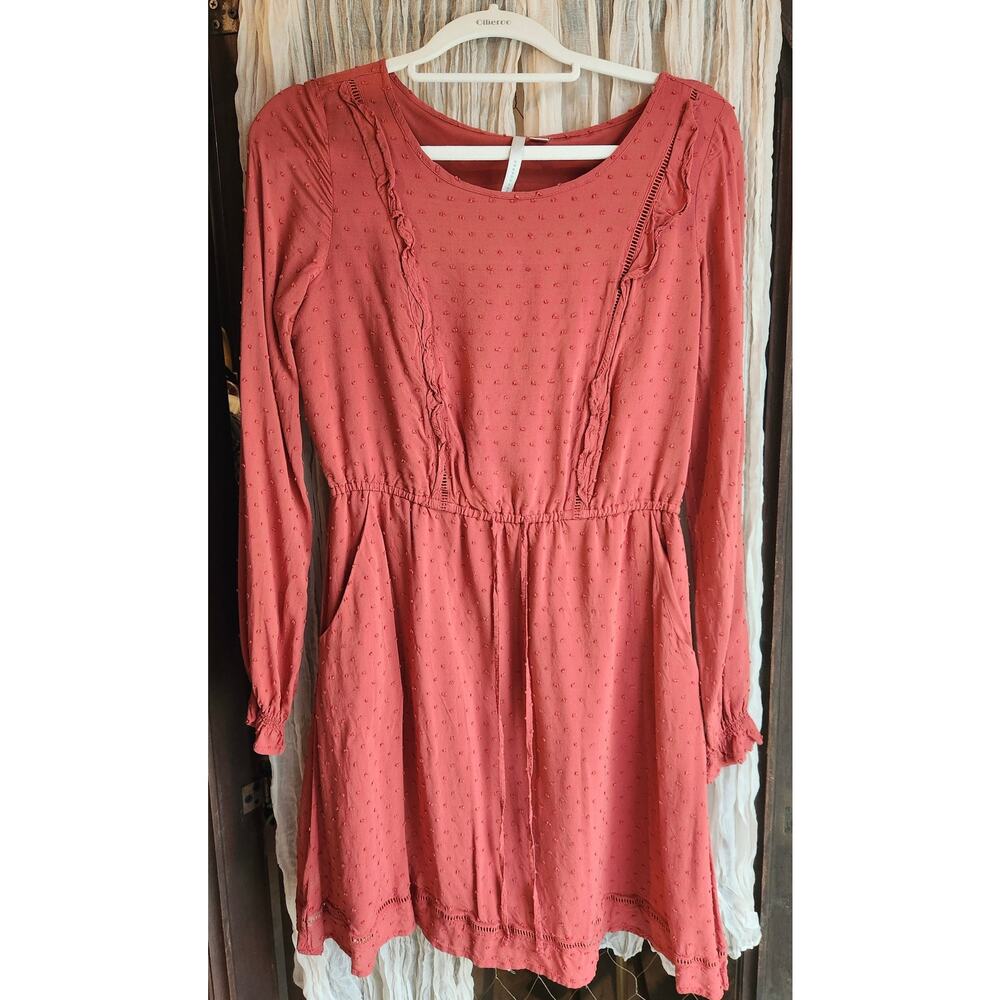 Lauren Conrad Terracotta red dress